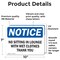 Signmission No Sitting In Lounge With Wet Clothes Thank You, 10 in W x Rectangle, Vinyl Decal OS-2PACK-NS-D-710-L-14794 - alternate 4